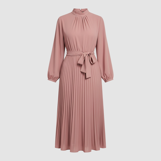 Long pleated dress for women 5