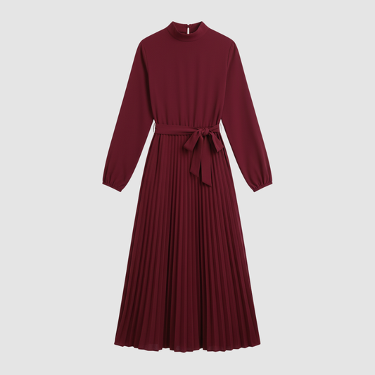 Long pleated dress for women 6