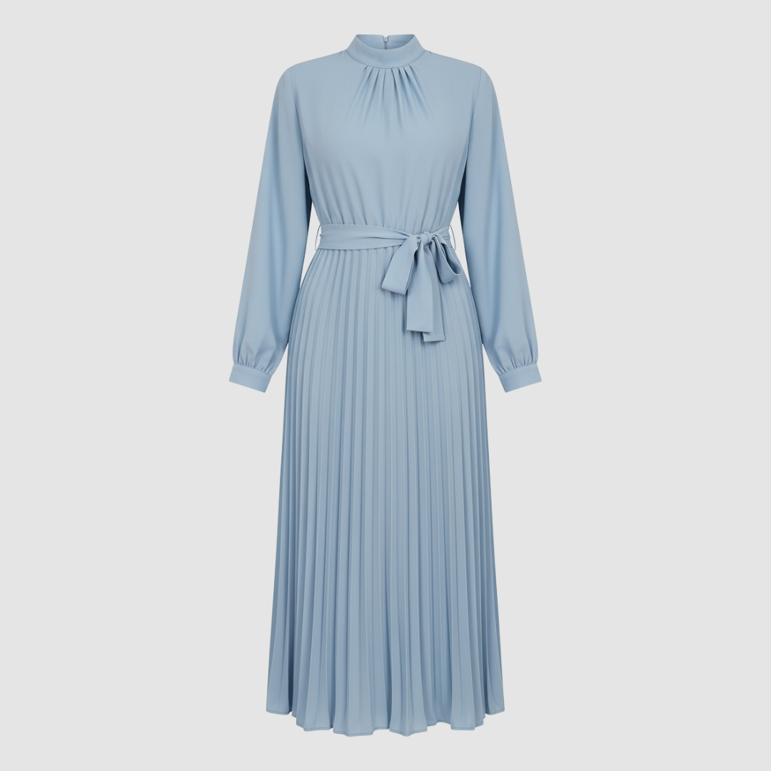 Long pleated dress for women 7