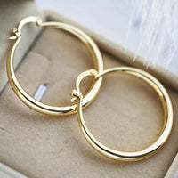 Lustre - Large Gold Hoop Earrings 0