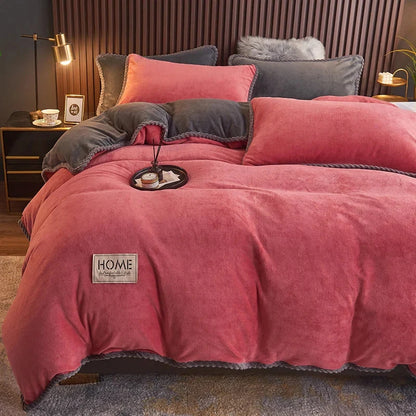 Luxurious Velvet Fleece Duvet Cover Set - PlushHaven 10