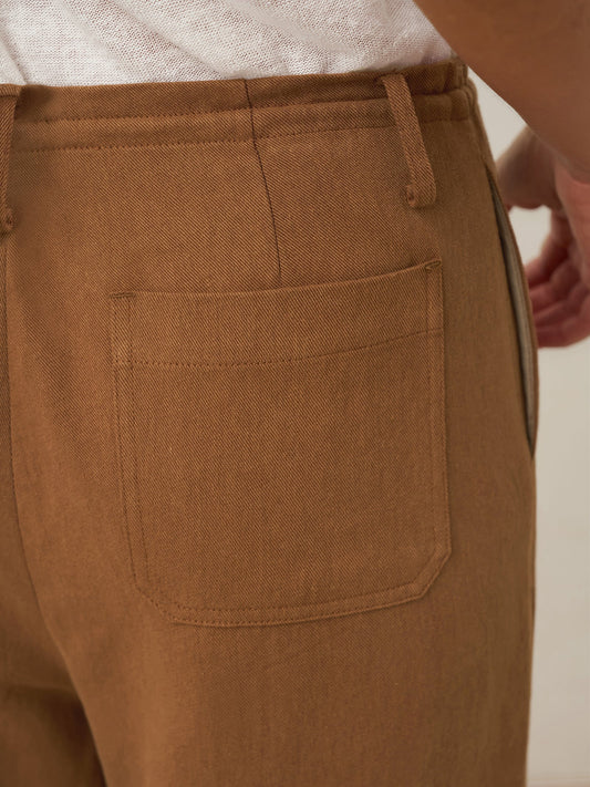 Lyocell Linen Drawstring Straight Leg Pants RACHEL 8
