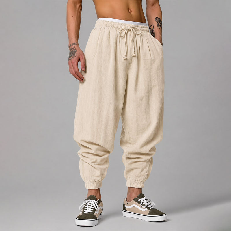 Marcus | Relaxed Drawstring Jogger Pants 0