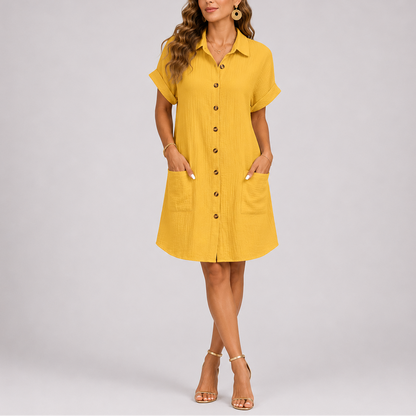 Marisol | Relaxed Fit Shirt Dress with Pockets 4