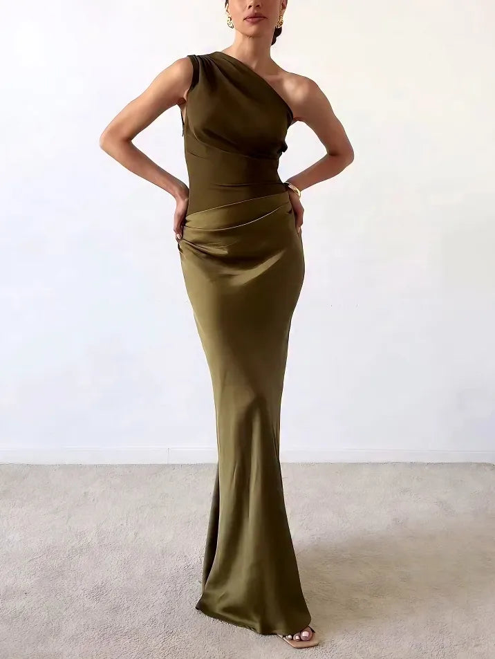 Martina | One Shoulder Maxi Evening Dress 1