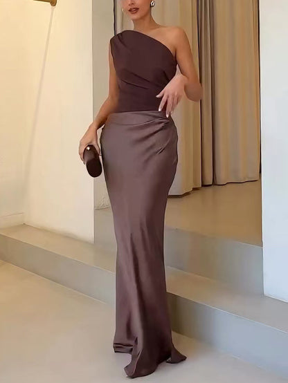 Martina | One Shoulder Maxi Evening Dress 5