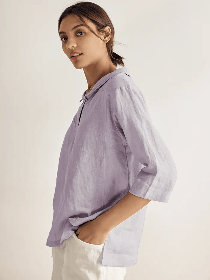 Mason | Chic Striped Linen Women's Top 2