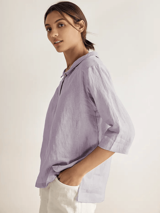Mason | Chic Striped Linen Women's Top 2