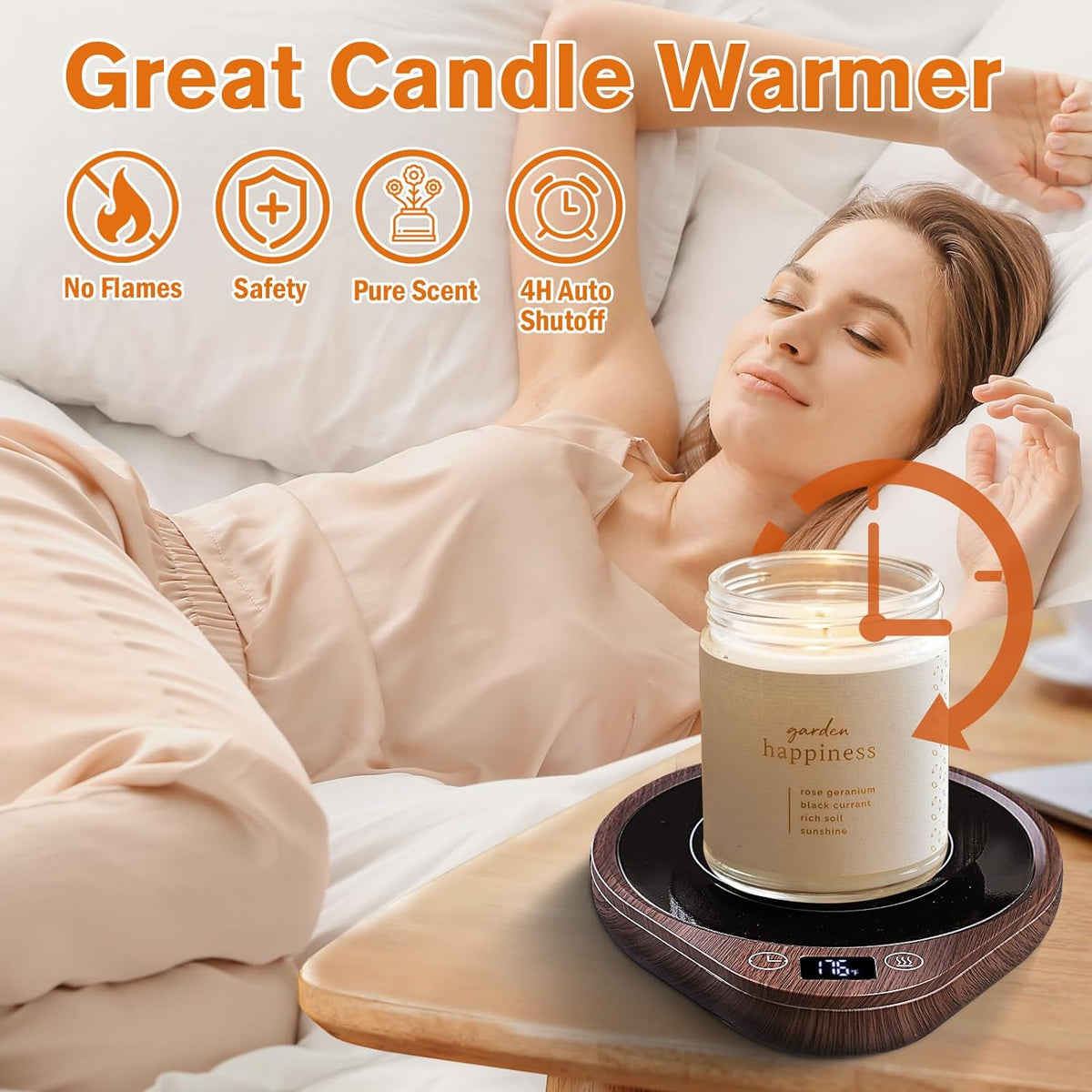 Coffee Mug Warmer Set | Electric Mug Warmer with Adjustable Temperature | Safe Beverage Heater for Coffee and Candles 2