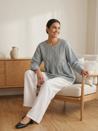 Mason | Stylish Relaxed Linen Blouse for Women 1