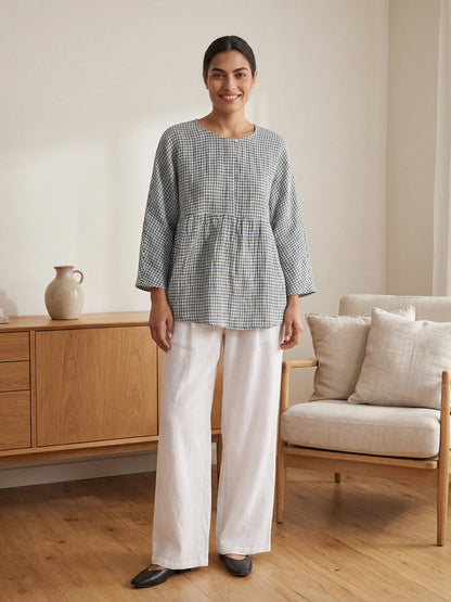 Mason | Stylish Relaxed Linen Blouse for Women 2