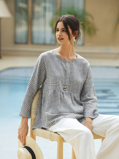 Mason | Stylish Relaxed Linen Blouse for Women 3