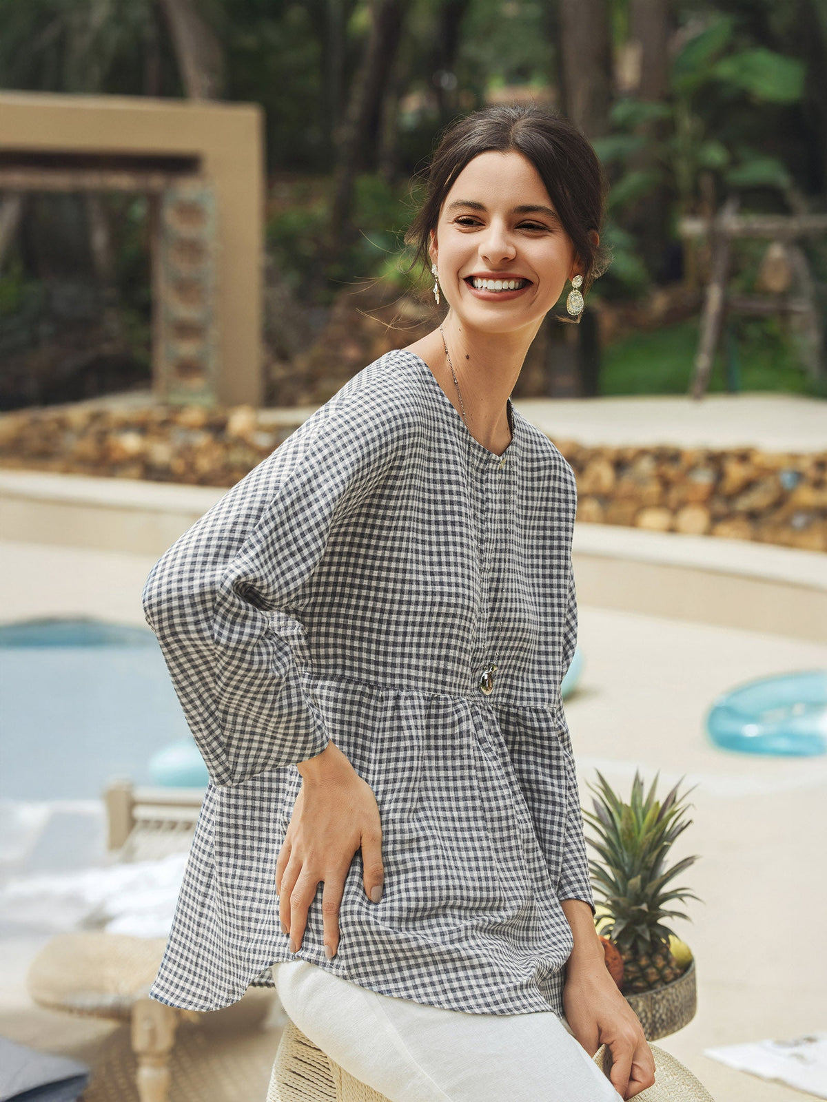 Mason | Stylish Relaxed Linen Blouse for Women 4