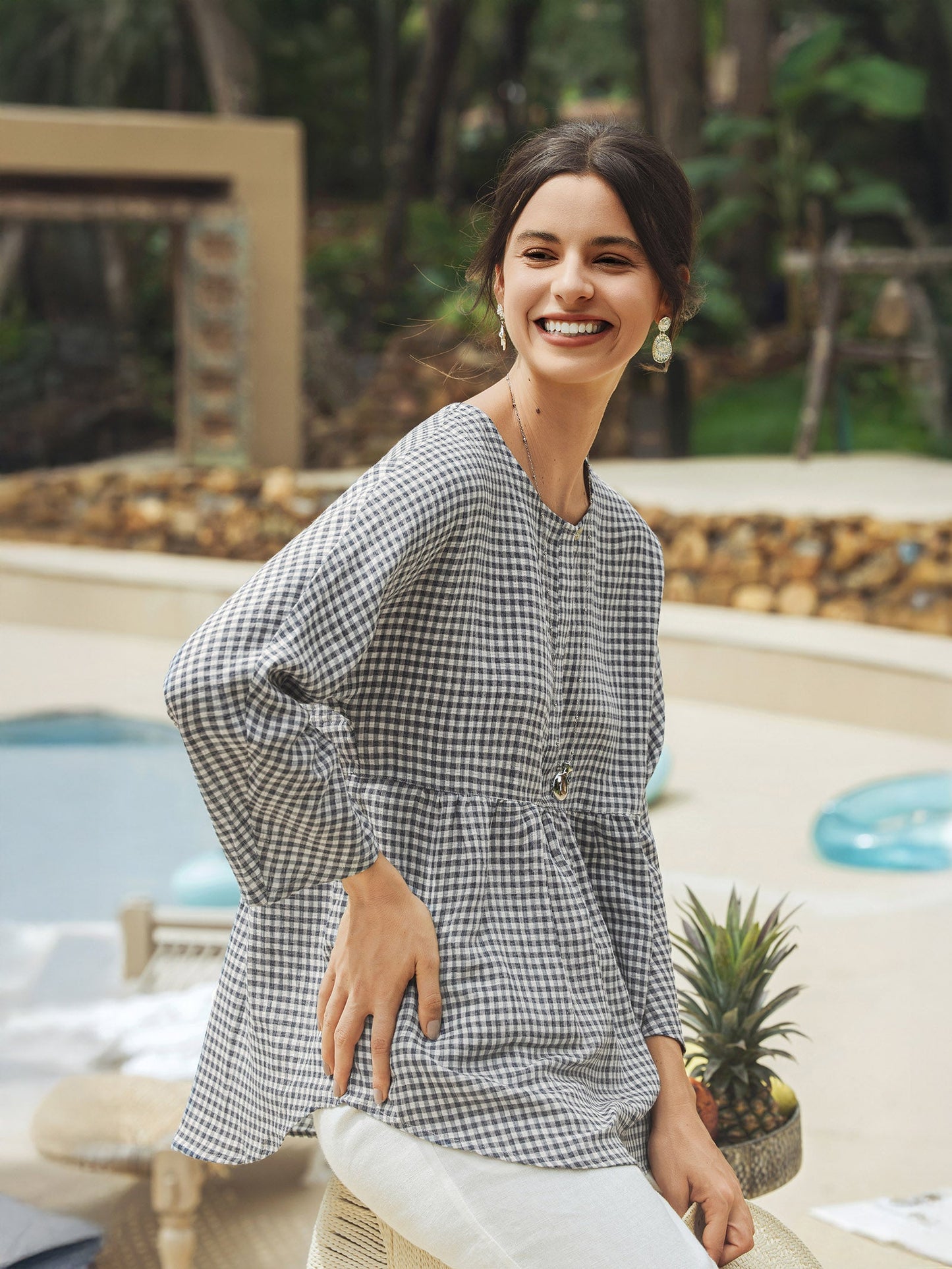 Mason | Stylish Relaxed Linen Blouse for Women 4