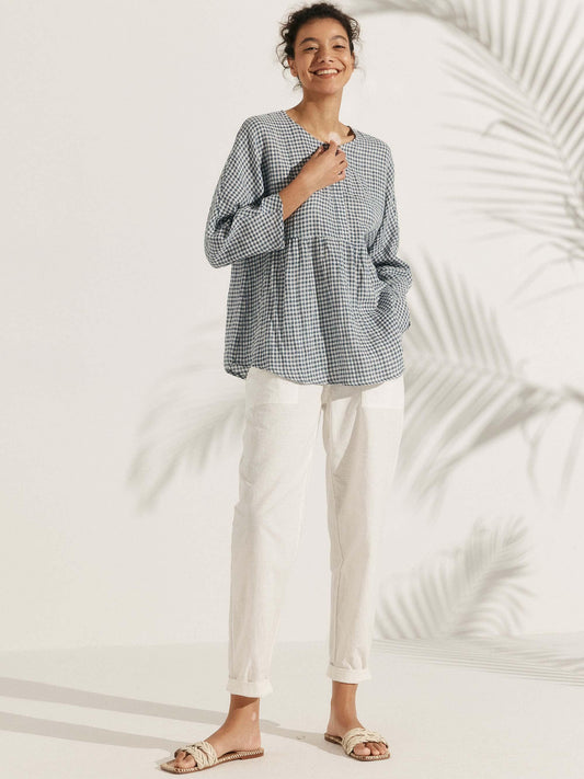 Mason | Stylish Relaxed Linen Blouse for Women 8