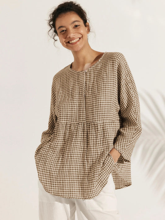 Mason | Stylish Relaxed Linen Blouse for Women 9