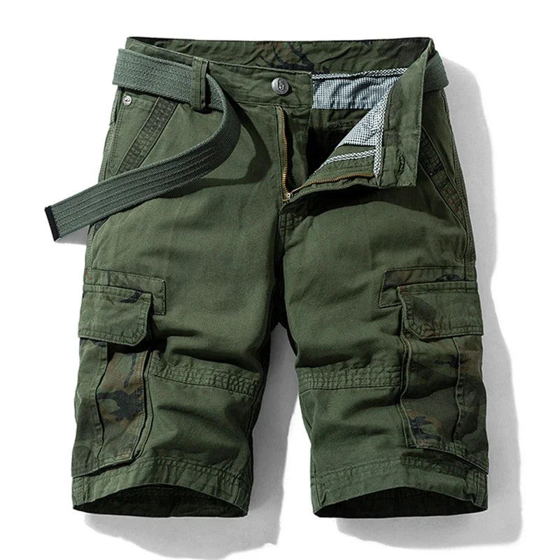 Matteo | Camo Panel Cargo Shorts 1