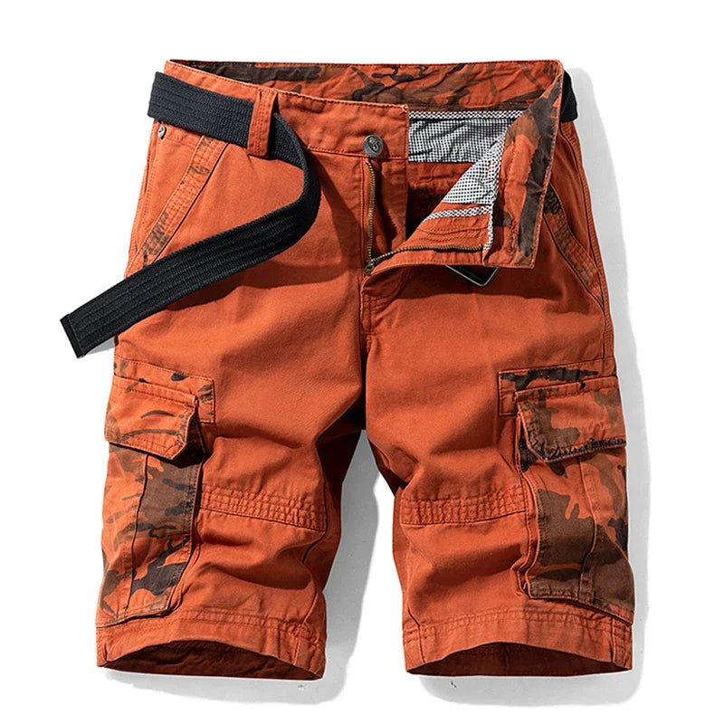 Matteo | Camo Panel Cargo Shorts 3