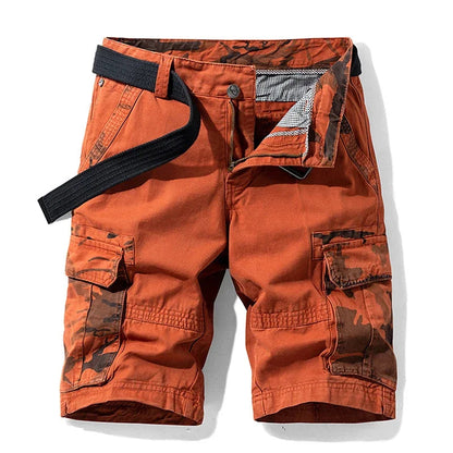 Matteo | Camo Panel Cargo Shorts 3