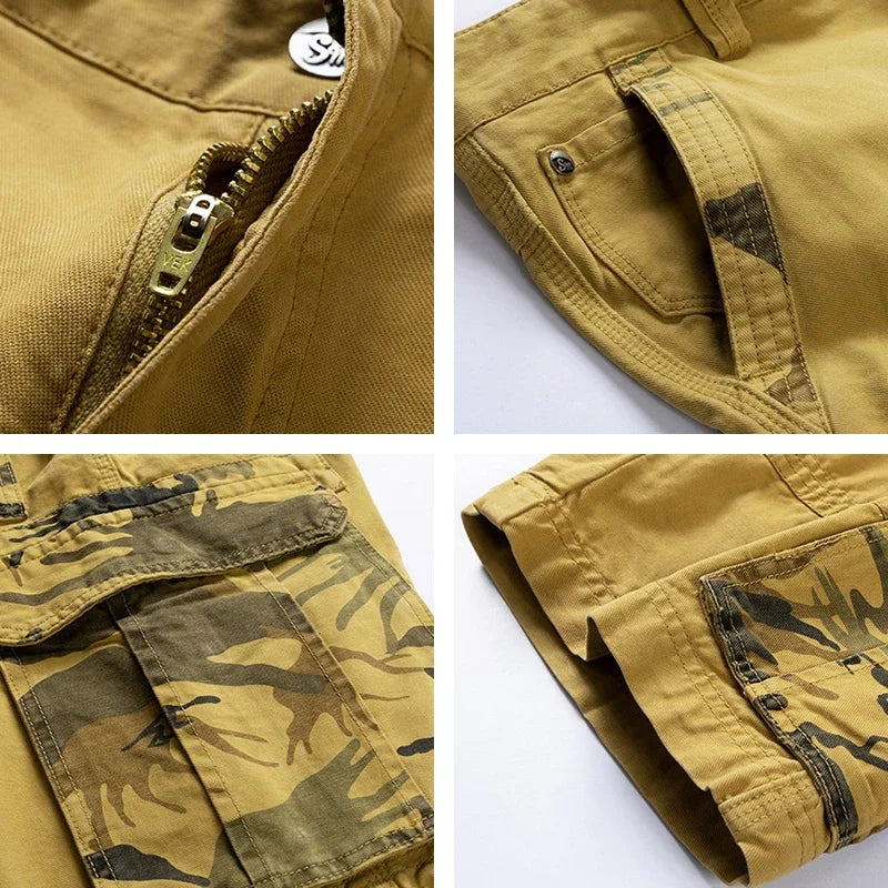 Matteo | Camo Panel Cargo Shorts 5