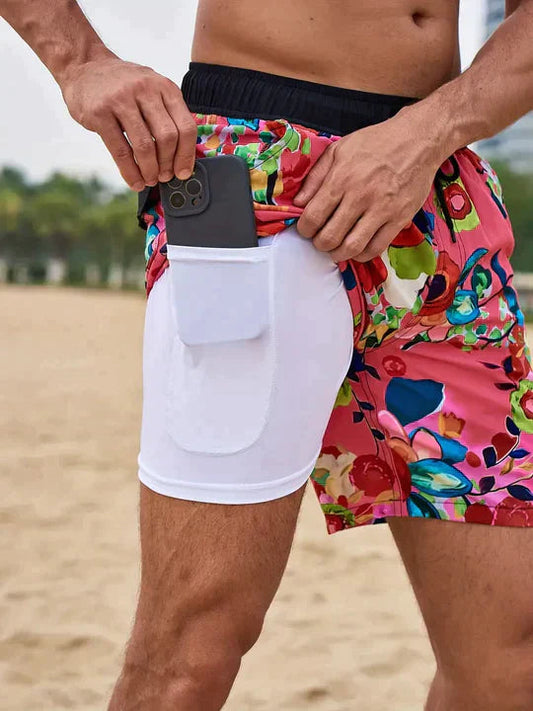 Men’s Athletic Swim Shorts | Compression Lined 7