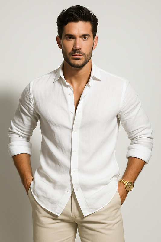 Men’s Classic Linen Shirt 0