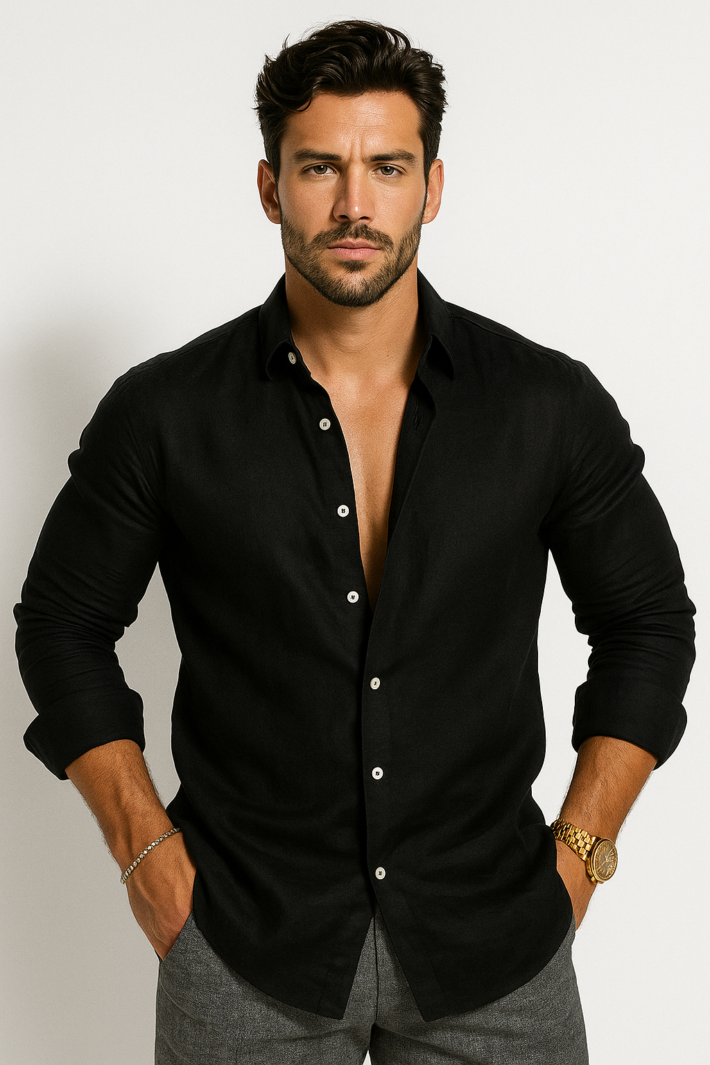 Men’s Classic Linen Shirt 1