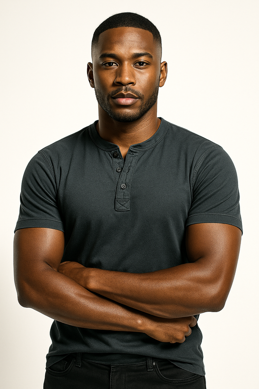Men’s Classic Short Sleeve Henley Shirt 6