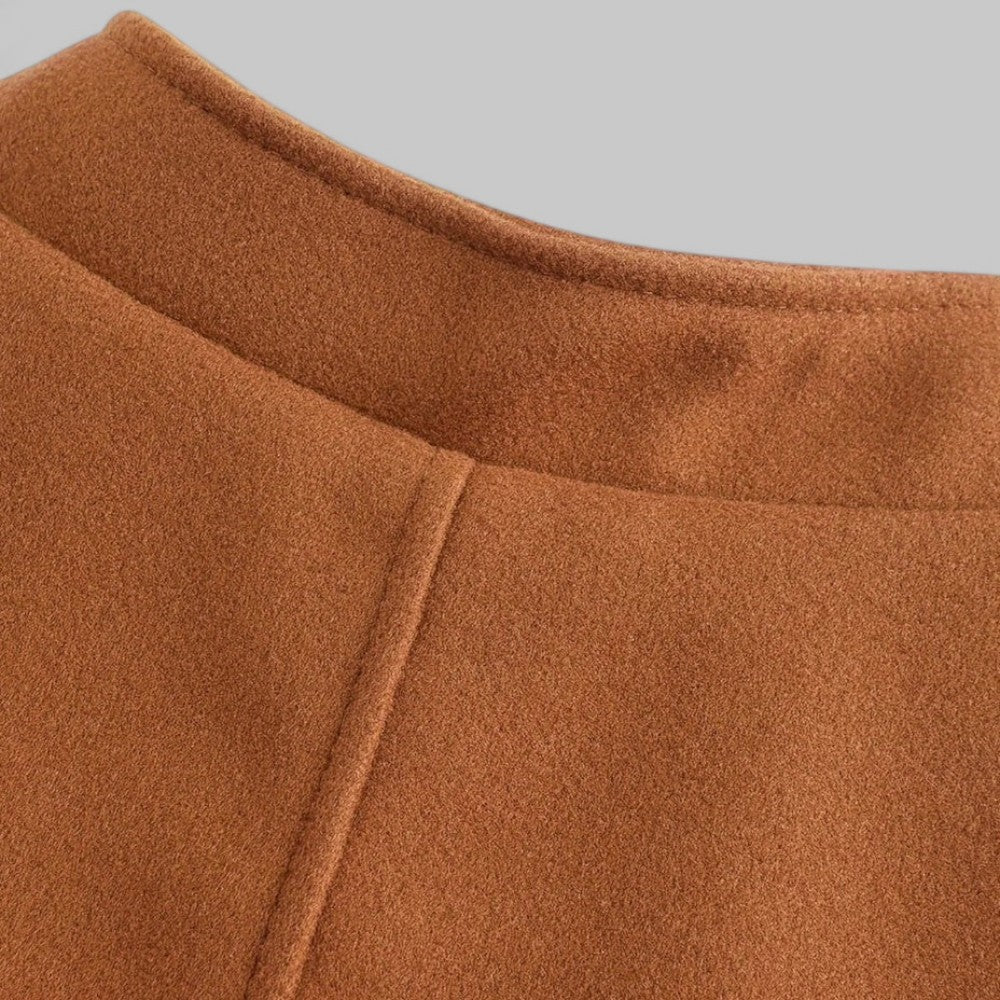 Men's Felted Blazer with Stand Collar and Button Front 4