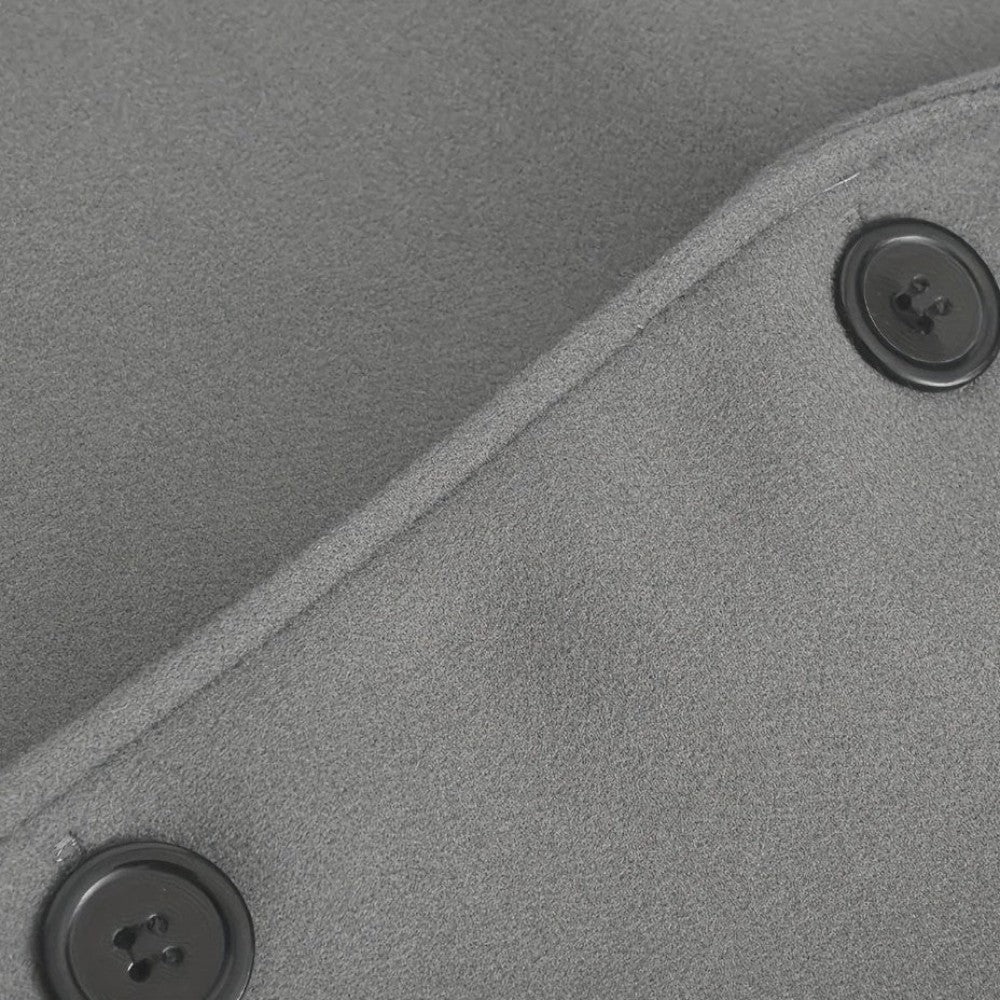 Men's Felted Blazer with Stand Collar and Button Front 8