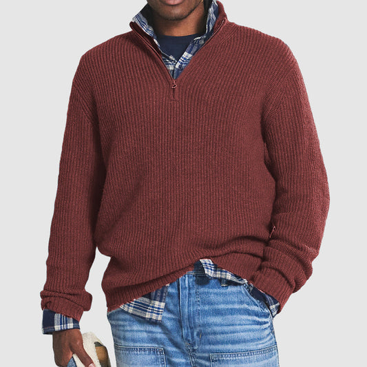 Men’s Half Zip Jumper | Ribbed Sweater for Stylish Layering 5