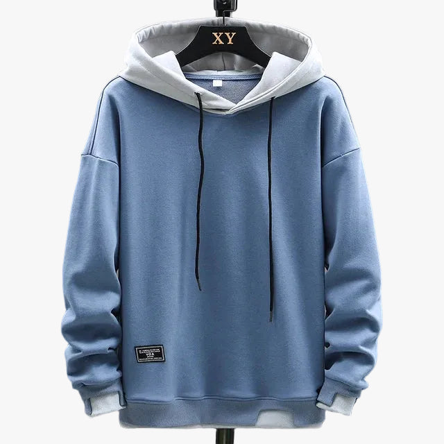 Men's Knit Hoodie with Drawcord Hood and Pouch Pocket 0