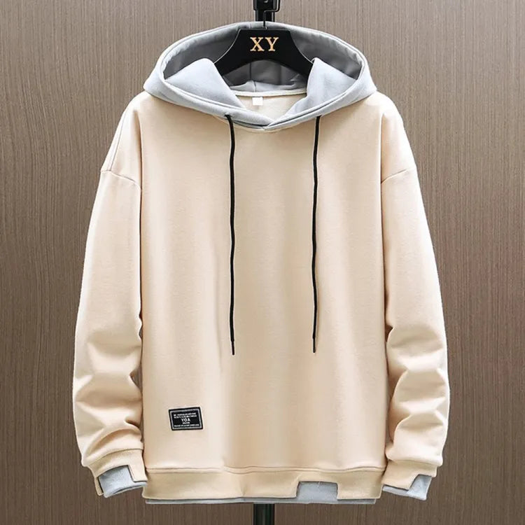 Men's Knit Hoodie with Drawcord Hood and Pouch Pocket 1