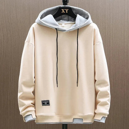 Men's Knit Hoodie with Drawcord Hood and Pouch Pocket 1