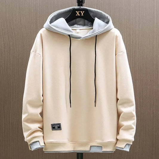 Men's Knit Hoodie with Drawcord Hood and Pouch Pocket 1