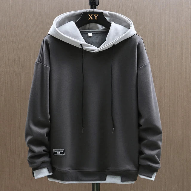 Men's Knit Hoodie with Drawcord Hood and Pouch Pocket 2
