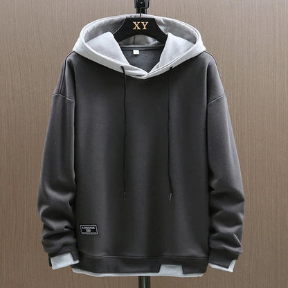 Men's Knit Hoodie with Drawcord Hood and Pouch Pocket 2