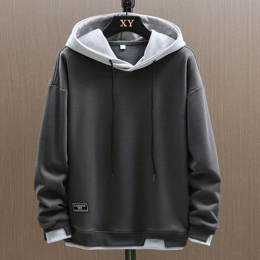 Men's Knit Hoodie with Drawcord Hood and Pouch Pocket 2