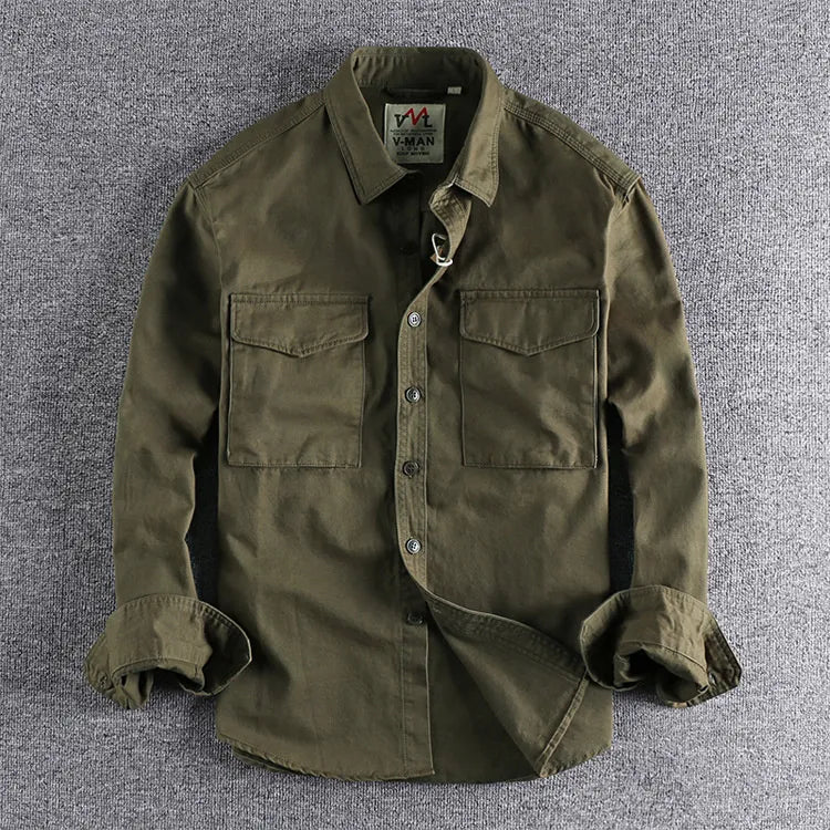 Men's Long Sleeve Pocket Shirt 0