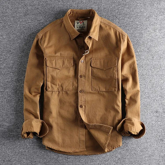 Men's Long Sleeve Pocket Shirt 1