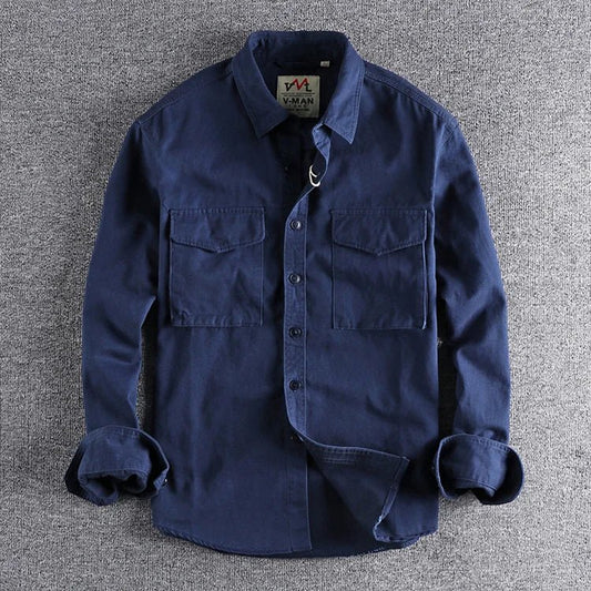 Men's Long Sleeve Pocket Shirt 2
