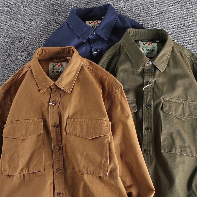 Men's Long Sleeve Pocket Shirt 4