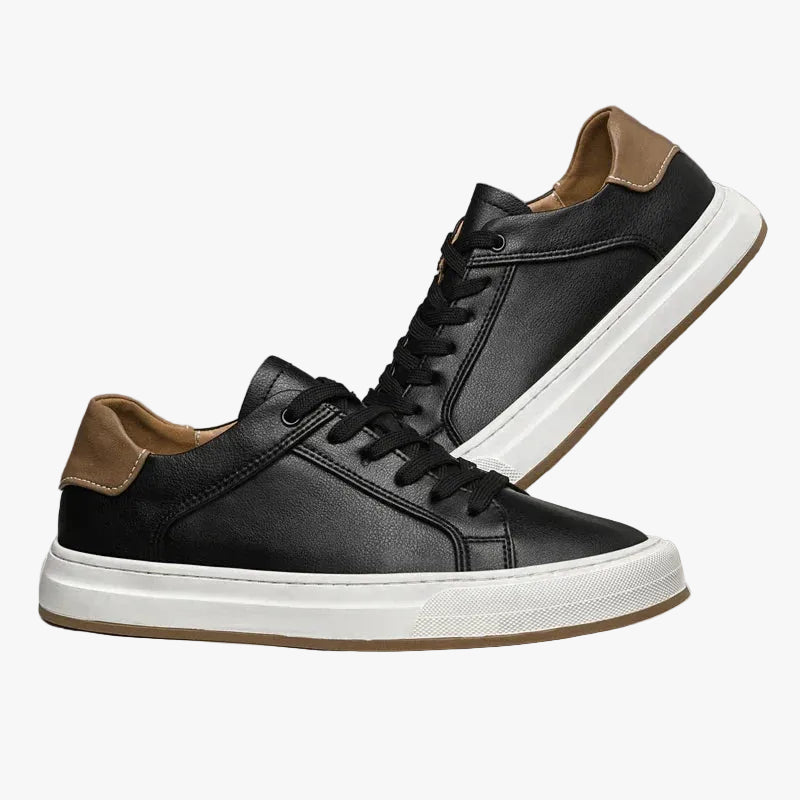 Men's Low-Top Synthetic Sneakers with Lace-Up Front and Rubber Sole 0
