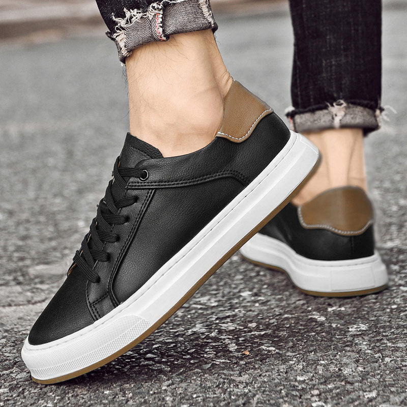 Men's Low-Top Synthetic Sneakers with Lace-Up Front and Rubber Sole 2