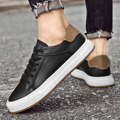 Men's Low-Top Synthetic Sneakers with Lace-Up Front and Rubber Sole 2