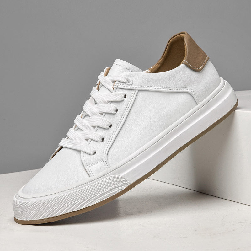 Men's Low-Top Synthetic Sneakers with Lace-Up Front and Rubber Sole 4