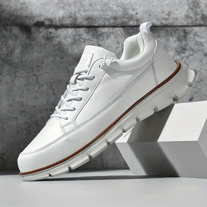 Men's Low-Top Synthetic Sneakers with Side Zipper and Lug Sole 3