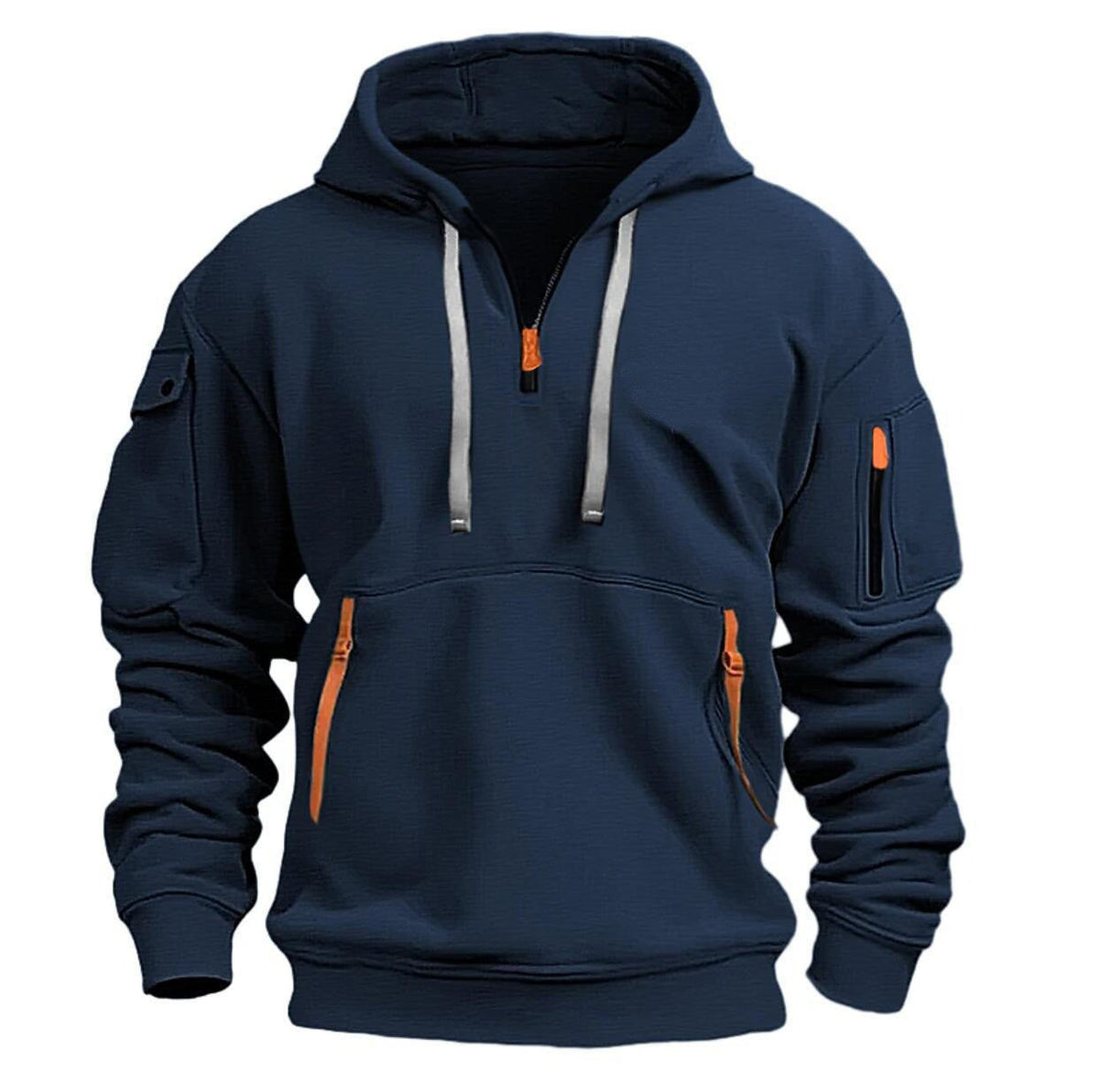 Men’s Outdoor Utility Hoodie Tactical Quarter Zip Workwear 1