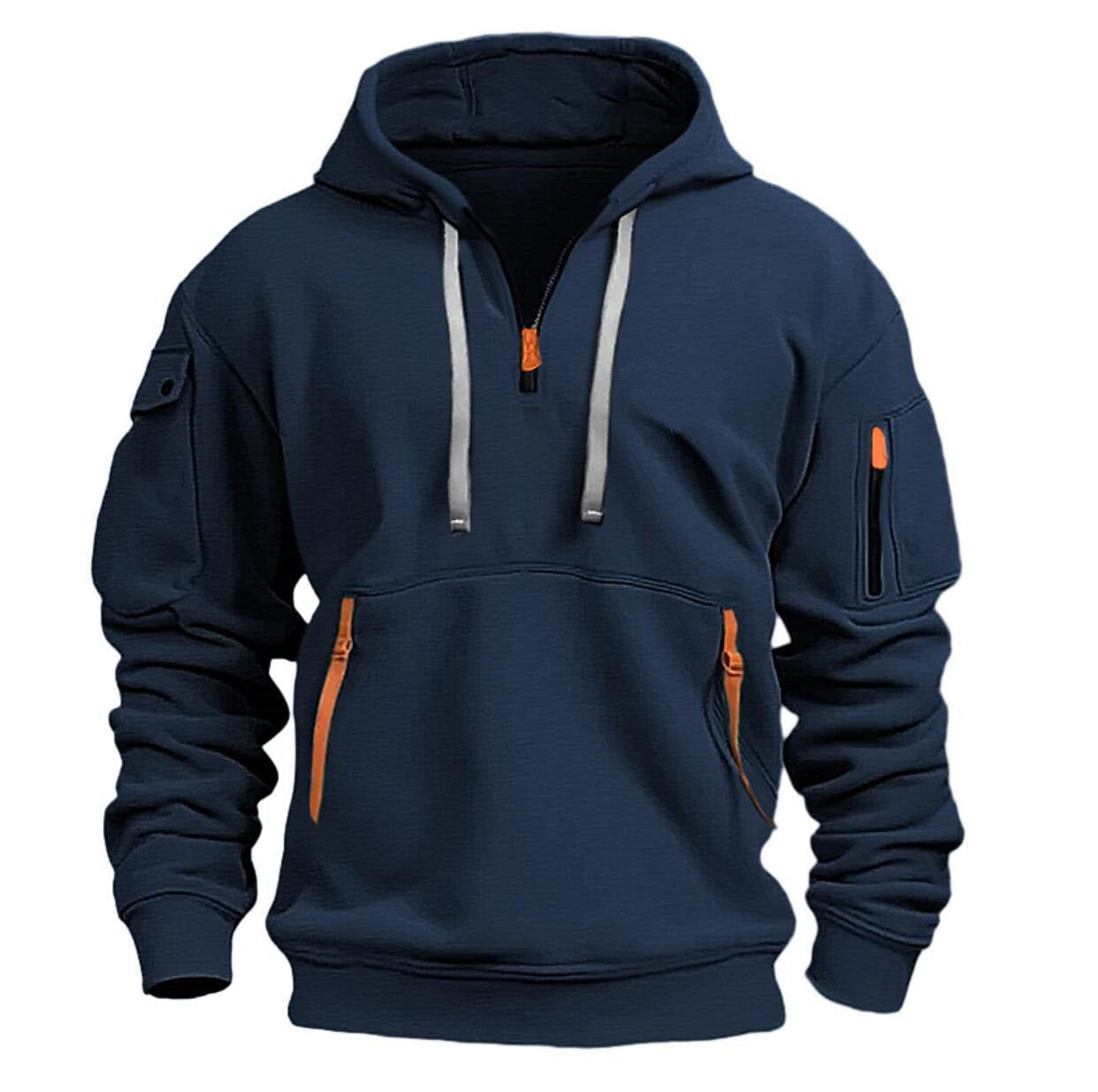 Men’s Outdoor Utility Hoodie Tactical Quarter Zip Workwear 1