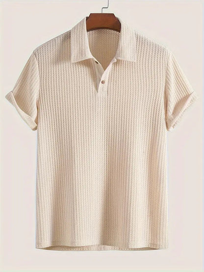 Men’s Polo Shirt | Solid Textured Design 1